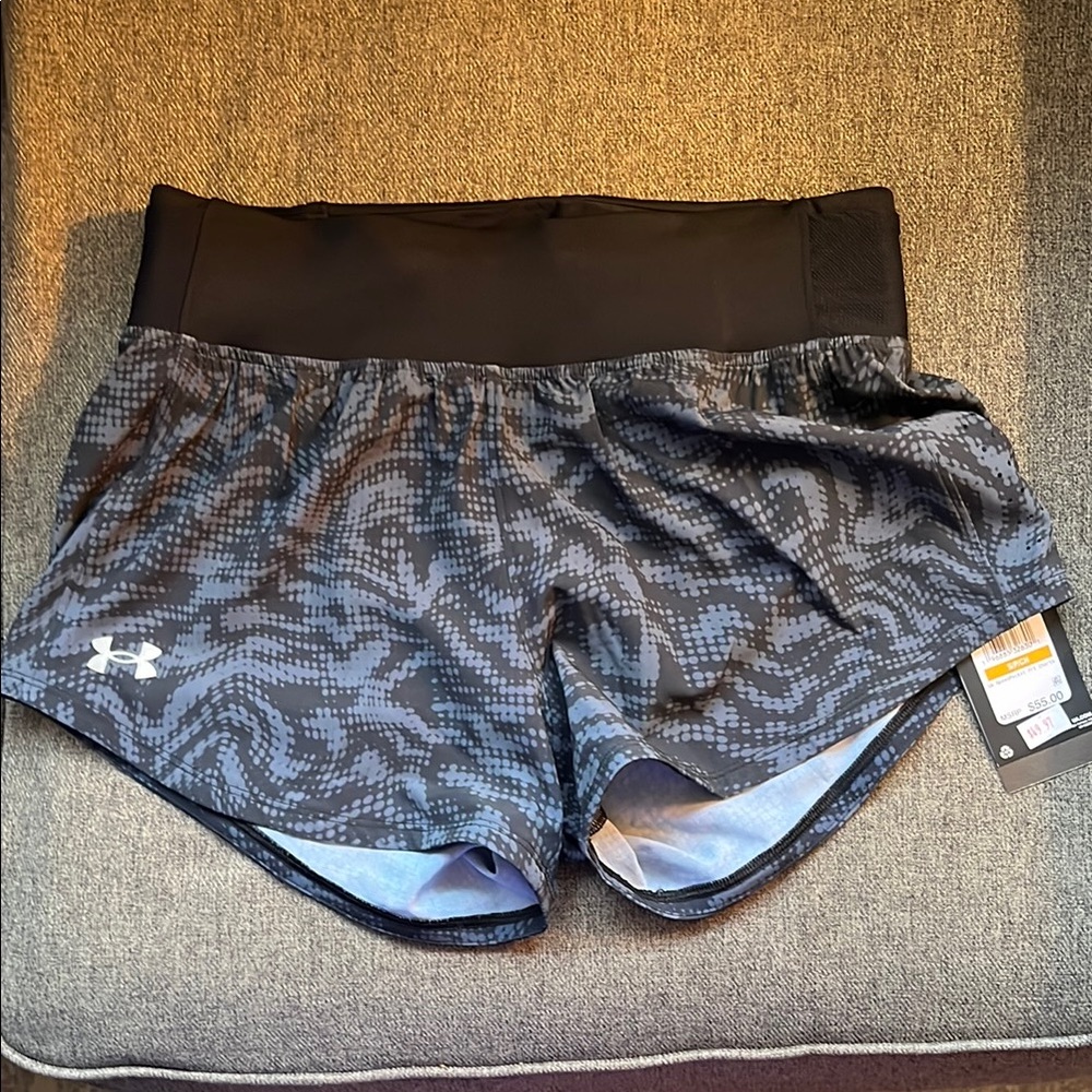 Under Armour Women's Black and Gray Shorts